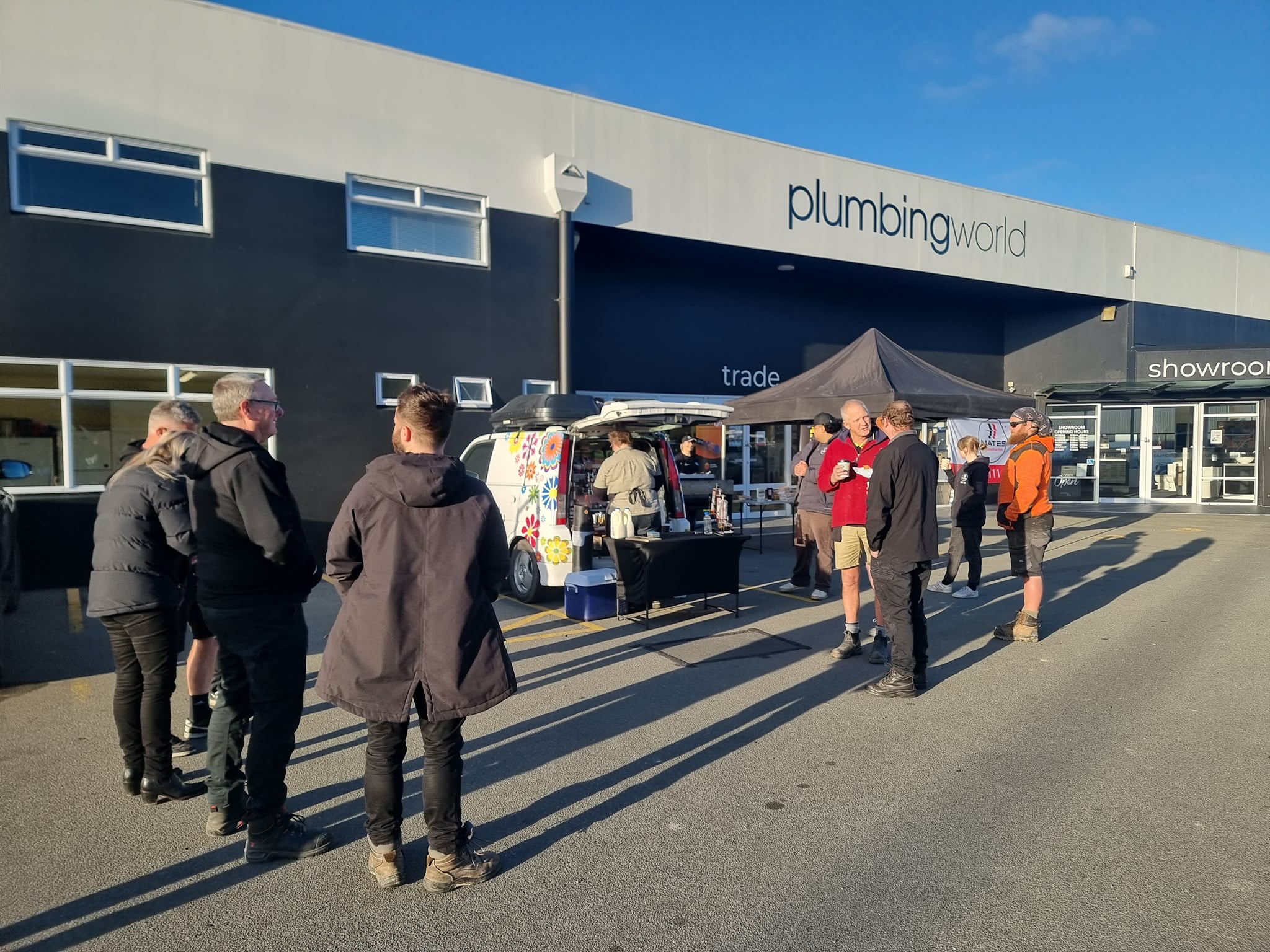 BBQ at Plumbing World for Fly the Flag week