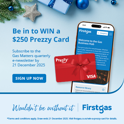 Sign up to Gas Matters and be in the draw to win!