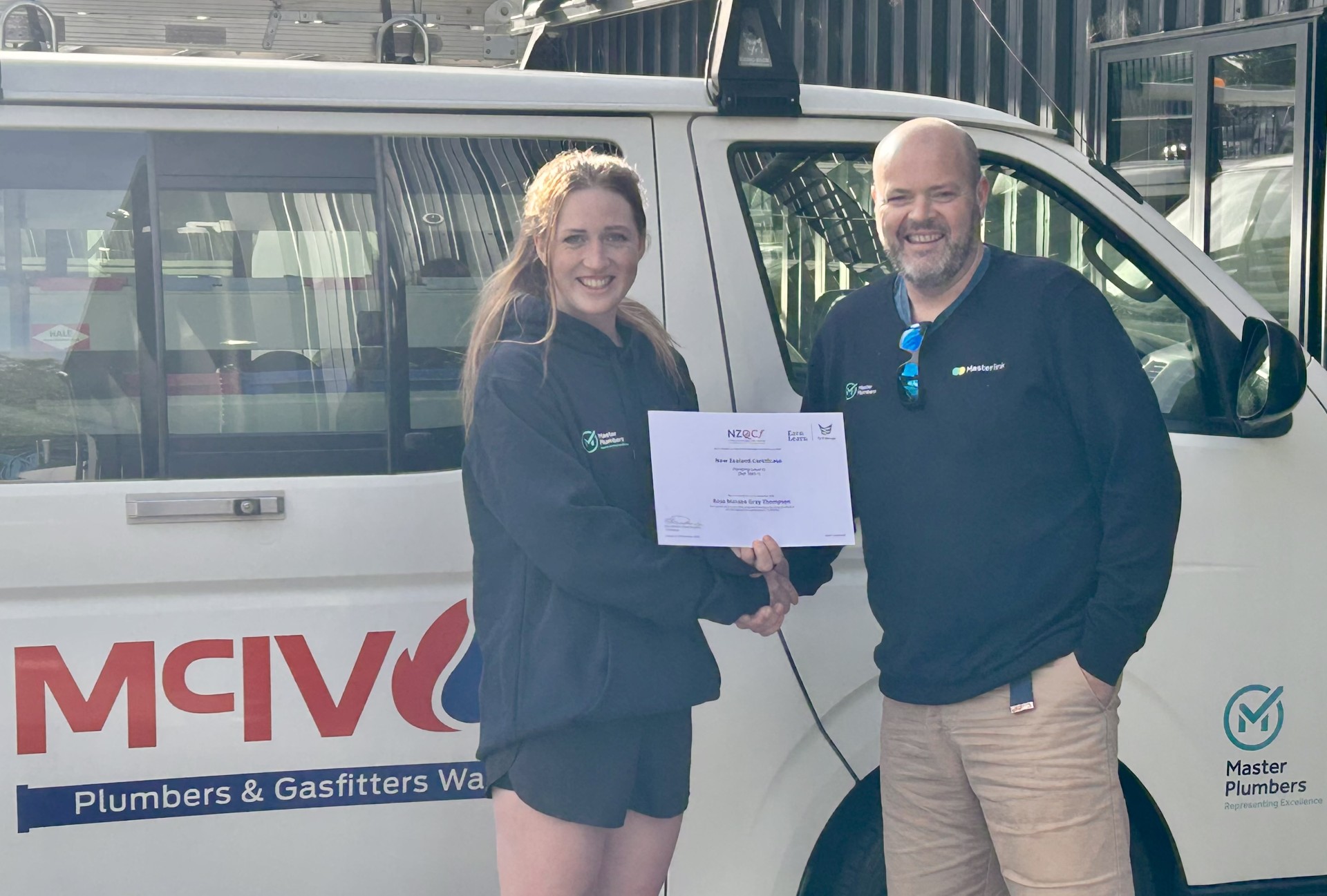 Rosa Thompson and Regional Manager, Johnny Allen Rosa Thompson and Regional Manager, Johnny Allen