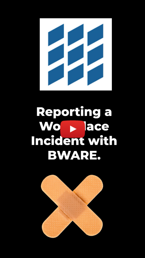 How to report a workplace incident with BWARE